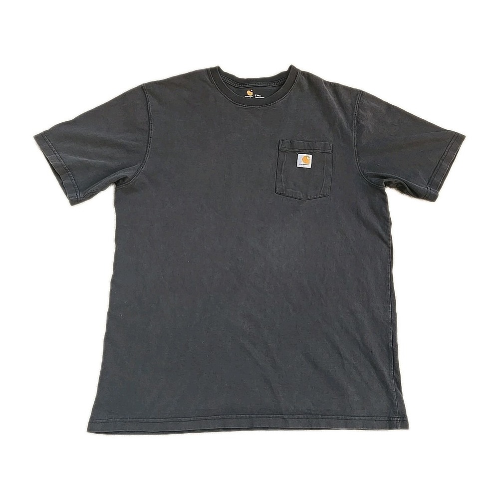 Carhartt Original Fit Men's Large Tall Short Sleeve Pocket T Shirt Black K87 BLK